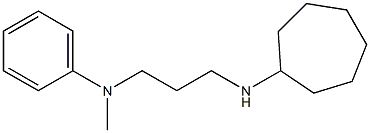 N-[3-(cycloheptylamino)propyl]-N-methylaniline Struktur