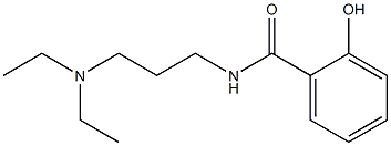 N-[3-(diethylamino)propyl]-2-hydroxybenzamide Struktur