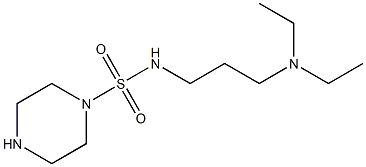 N-[3-(diethylamino)propyl]piperazine-1-sulfonamide Struktur