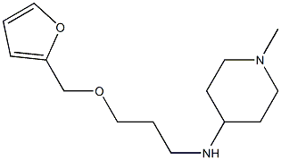 N-[3-(furan-2-ylmethoxy)propyl]-1-methylpiperidin-4-amine Struktur