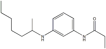 N-[3-(heptan-2-ylamino)phenyl]propanamide Struktur