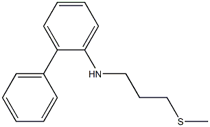 N-[3-(methylsulfanyl)propyl]-2-phenylaniline Struktur