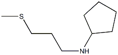 N-[3-(methylsulfanyl)propyl]cyclopentanamine Struktur