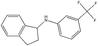 N-[3-(trifluoromethyl)phenyl]-2,3-dihydro-1H-inden-1-amine Struktur