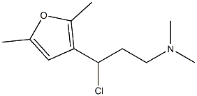 N-[3-chloro-3-(2,5-dimethyl-3-furyl)propyl]-N,N-dimethylamine Struktur