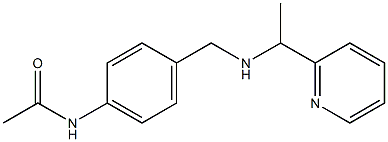 N-[4-({[1-(pyridin-2-yl)ethyl]amino}methyl)phenyl]acetamide Struktur