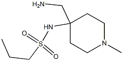 N-[4-(aminomethyl)-1-methylpiperidin-4-yl]propane-1-sulfonamide Struktur