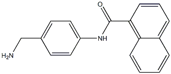 N-[4-(aminomethyl)phenyl]naphthalene-1-carboxamide Struktur