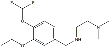 N'-[4-(difluoromethoxy)-3-ethoxybenzyl]-N,N-dimethylethane-1,2-diamine Struktur