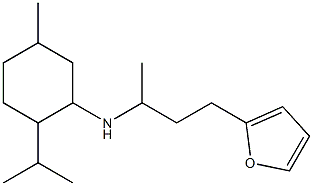 N-[4-(furan-2-yl)butan-2-yl]-5-methyl-2-(propan-2-yl)cyclohexan-1-amine Struktur