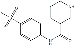 N-[4-(methylsulfonyl)phenyl]piperidine-3-carboxamide Struktur