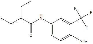 N-[4-amino-3-(trifluoromethyl)phenyl]-2-ethylbutanamide Struktur