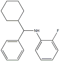 N-[cyclohexyl(phenyl)methyl]-2-fluoroaniline Struktur