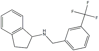 N-{[3-(trifluoromethyl)phenyl]methyl}-2,3-dihydro-1H-inden-1-amine Struktur