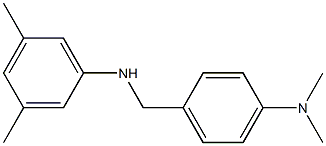 N-{[4-(dimethylamino)phenyl]methyl}-3,5-dimethylaniline Struktur