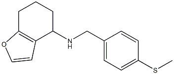 N-{[4-(methylsulfanyl)phenyl]methyl}-4,5,6,7-tetrahydro-1-benzofuran-4-amine Struktur