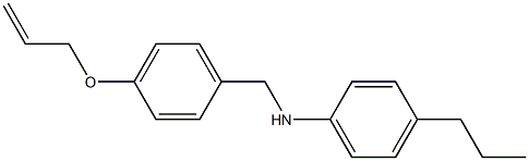 N-{[4-(prop-2-en-1-yloxy)phenyl]methyl}-4-propylaniline Struktur