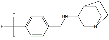 N-{[4-(trifluoromethyl)phenyl]methyl}-1-azabicyclo[2.2.2]octan-3-amine Struktur