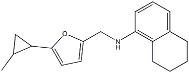 N-{[5-(2-methylcyclopropyl)furan-2-yl]methyl}-5,6,7,8-tetrahydronaphthalen-1-amine Struktur