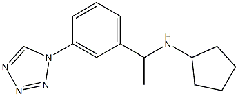 N-{1-[3-(1H-1,2,3,4-tetrazol-1-yl)phenyl]ethyl}cyclopentanamine Struktur