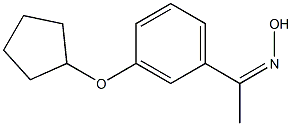 N-{1-[3-(cyclopentyloxy)phenyl]ethylidene}hydroxylamine Struktur