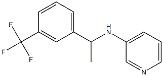 N-{1-[3-(trifluoromethyl)phenyl]ethyl}pyridin-3-amine Struktur