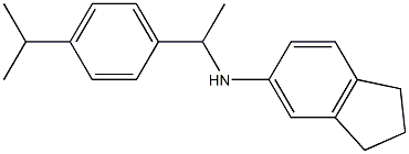 N-{1-[4-(propan-2-yl)phenyl]ethyl}-2,3-dihydro-1H-inden-5-amine Struktur