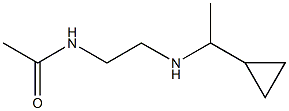 N-{2-[(1-cyclopropylethyl)amino]ethyl}acetamide Struktur