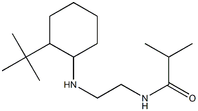 N-{2-[(2-tert-butylcyclohexyl)amino]ethyl}-2-methylpropanamide Struktur