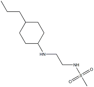 N-{2-[(4-propylcyclohexyl)amino]ethyl}methanesulfonamide Struktur