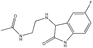 N-{2-[(5-fluoro-2-oxo-2,3-dihydro-1H-indol-3-yl)amino]ethyl}acetamide Struktur