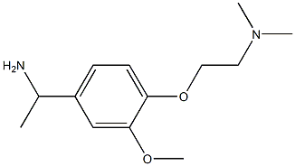 N-{2-[4-(1-aminoethyl)-2-methoxyphenoxy]ethyl}-N,N-dimethylamine Struktur