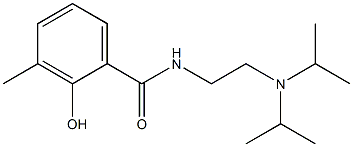 N-{2-[bis(propan-2-yl)amino]ethyl}-2-hydroxy-3-methylbenzamide Struktur