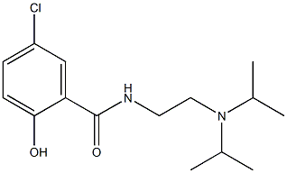 N-{2-[bis(propan-2-yl)amino]ethyl}-5-chloro-2-hydroxybenzamide Struktur