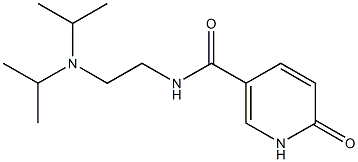 N-{2-[bis(propan-2-yl)amino]ethyl}-6-oxo-1,6-dihydropyridine-3-carboxamide Struktur