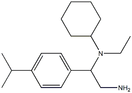 N-{2-amino-1-[4-(propan-2-yl)phenyl]ethyl}-N-ethylcyclohexanamine Struktur