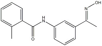 N-{3-[(1E)-N-hydroxyethanimidoyl]phenyl}-2-methylbenzamide Struktur