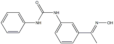 N-{3-[(1E)-N-hydroxyethanimidoyl]phenyl}-N'-phenylurea Struktur