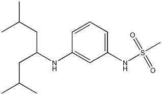 N-{3-[(2,6-dimethylheptan-4-yl)amino]phenyl}methanesulfonamide Struktur