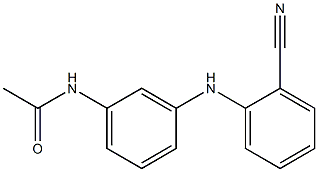 N-{3-[(2-cyanophenyl)amino]phenyl}acetamide Struktur