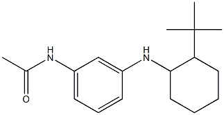 N-{3-[(2-tert-butylcyclohexyl)amino]phenyl}acetamide Struktur