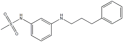 N-{3-[(3-phenylpropyl)amino]phenyl}methanesulfonamide Struktur