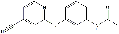 N-{3-[(4-cyanopyridin-2-yl)amino]phenyl}acetamide Struktur