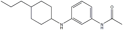 N-{3-[(4-propylcyclohexyl)amino]phenyl}acetamide Struktur