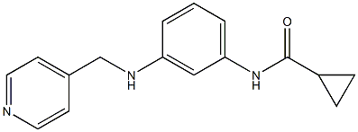 N-{3-[(pyridin-4-ylmethyl)amino]phenyl}cyclopropanecarboxamide Struktur