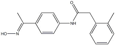 N-{4-[(1E)-N-hydroxyethanimidoyl]phenyl}-2-(2-methylphenyl)acetamide Struktur