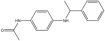 N-{4-[(1-phenylethyl)amino]phenyl}acetamide Struktur