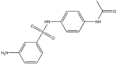 N-{4-[(3-aminobenzene)sulfonamido]phenyl}acetamide Struktur