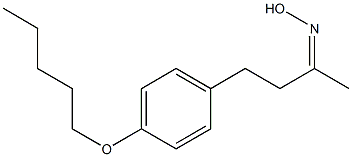 N-{4-[4-(pentyloxy)phenyl]butan-2-ylidene}hydroxylamine Struktur