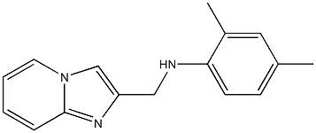 N-{imidazo[1,2-a]pyridin-2-ylmethyl}-2,4-dimethylaniline Struktur